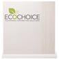 Custom printed eco-friendly recyclable backwall front view