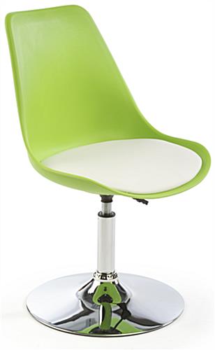 White Bar Lounge Chair and Table is Height Adjustable