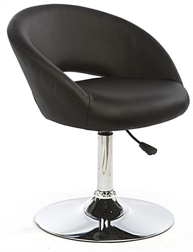 Bar Lounge Chair and Table Set, Leatherette & Steel