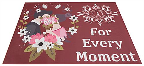 Economy banner display booth kit with floor decal