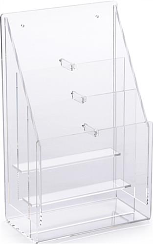 Modern exhibit display furniture set with literature rack