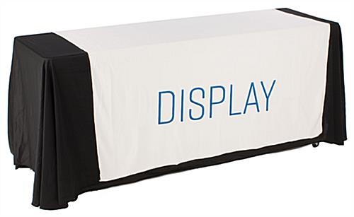 20' trade show package with 60" wide runner white with 1 color print