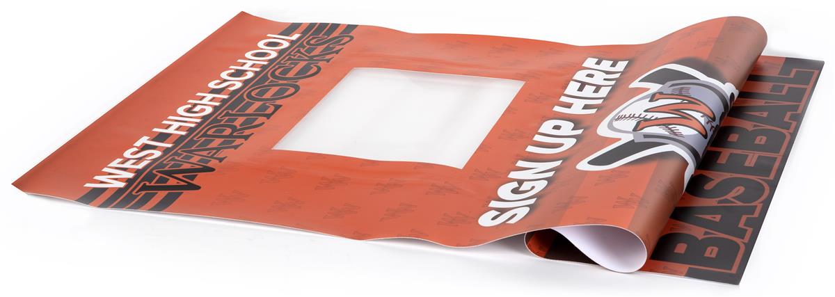 Custom replacement retractable banner for TTRET2440GD tabletop media stand