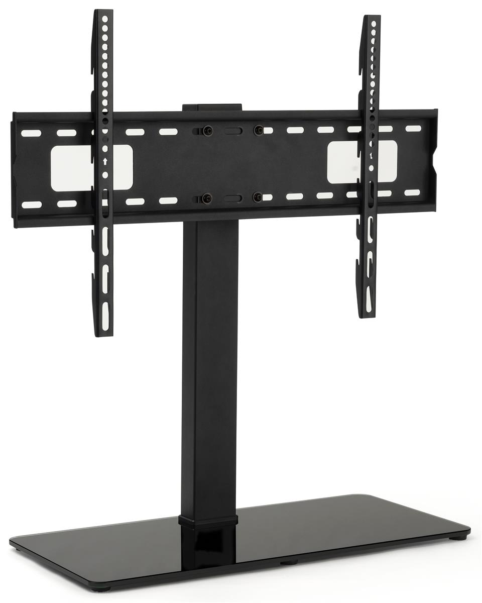 Universal Tabletop TV Stand | Tempered Glass Base