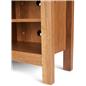 49-inch wooden TV entertainment center with four sturdy legs