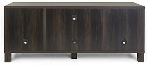 58-inch wood television console with cable management holes