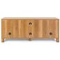 58-inch wood television console with covered cable management holes