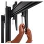 Double screen tv stand with mounting brackets