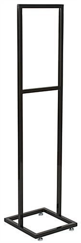 14" x 22" Black Poster Stand with Solid Posts