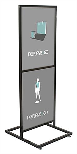 22x28 Double Sided Metal Poster Sign Holder, Floor Standing Sign Holders