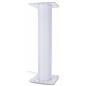 Backlit inflatable tower with white collapsable core and LED lights