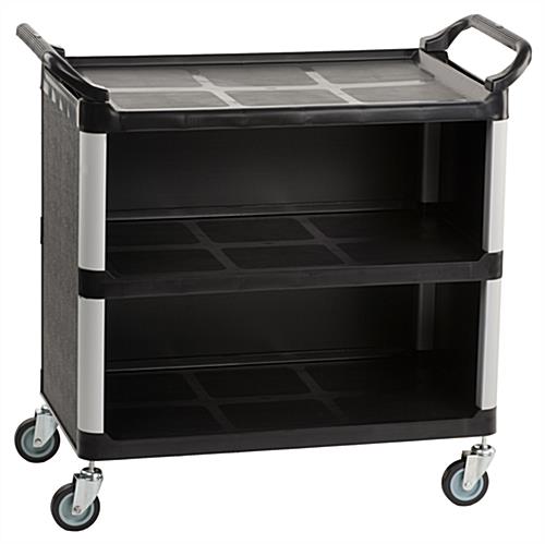 Rubbermaid Commercial Xtra Equipment Cart - Black