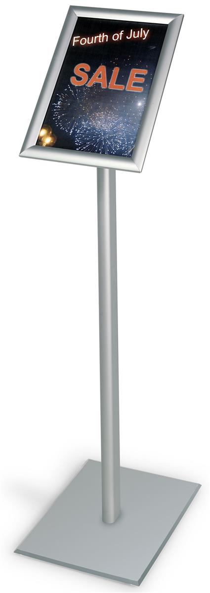 SCZS Floor Standing Sign Holder Pedestal Display Adjustable Poster Aluminum Snap 