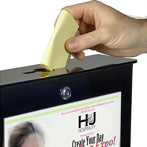 Secure Drop Box Stand For Hotel Keys With Anti-Theft Interior Panel