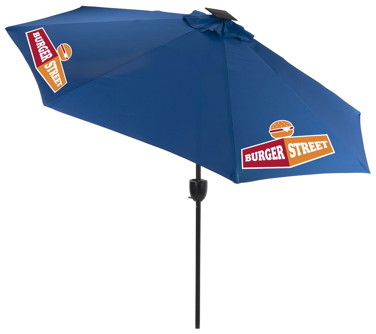 Solar Patio Umbrella With Bluetooth, Outdoor Umbrella With Lights And Speaker