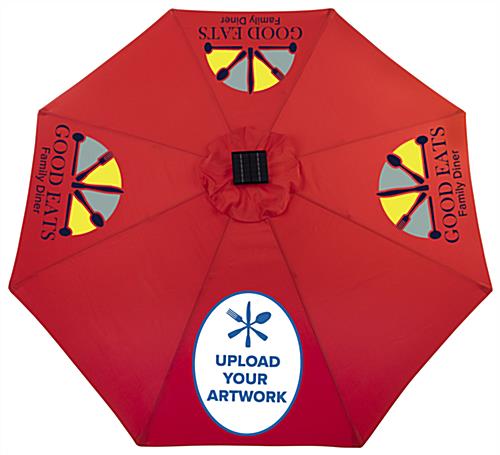 Bluetooth Custom Market Umbrella with Company Graphics