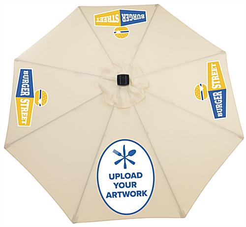 Outdoor Patio Umbrella | Solar Powered Lights