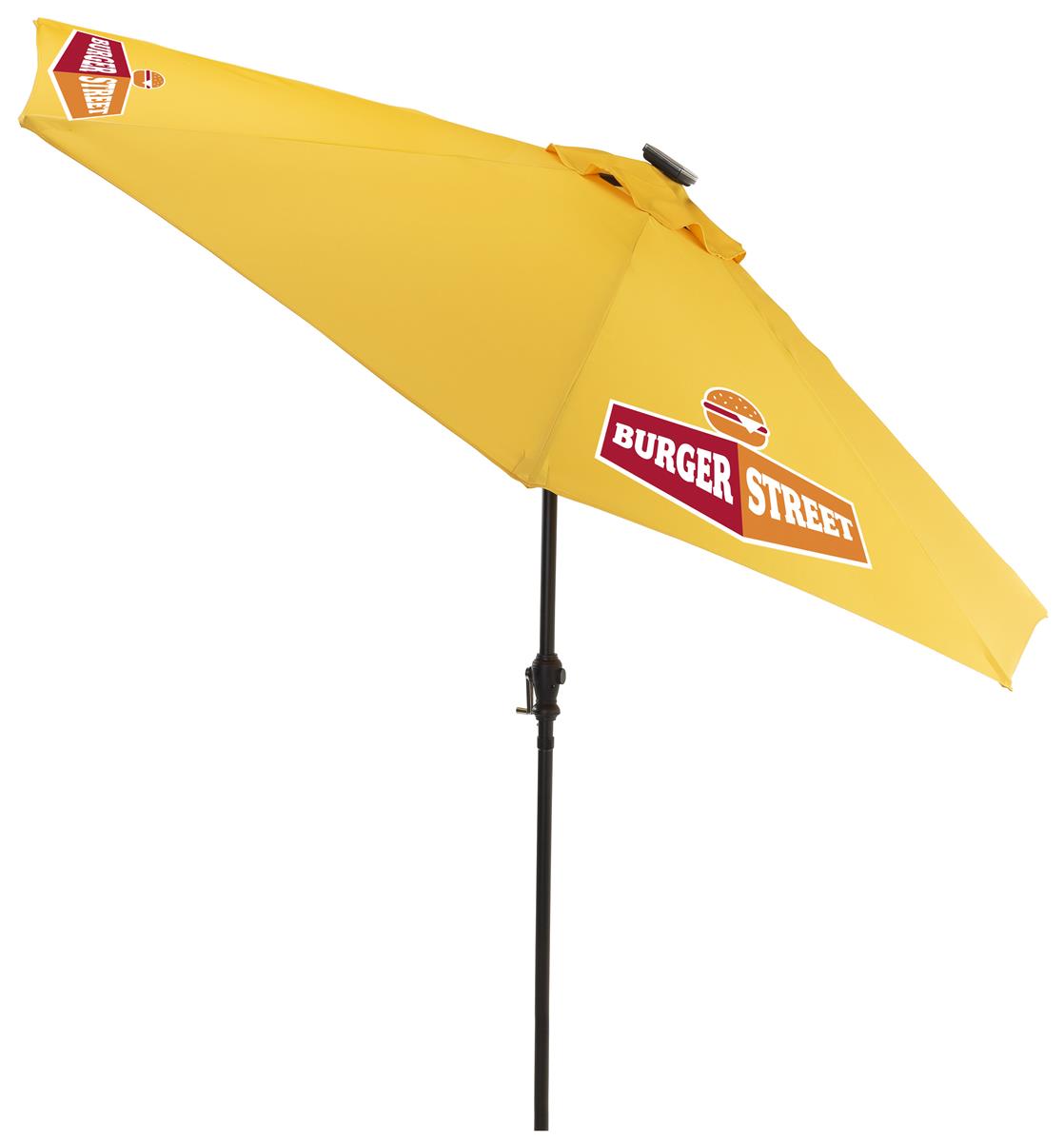 Restaurant Umbrella Customized Yellow Canopy