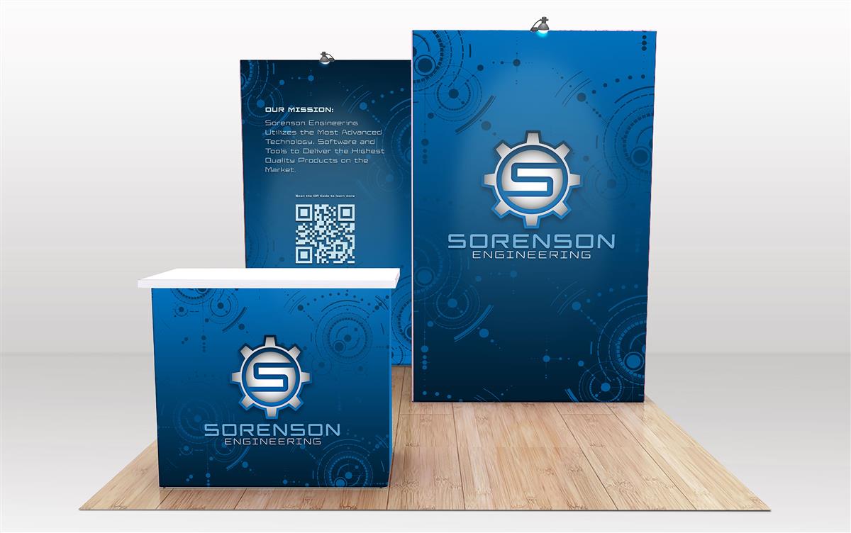 Custom Modular 10 X 10 Exhibit Booth With SEG Graphics