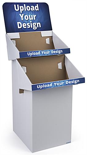 White Custom Cardboard Display Stands