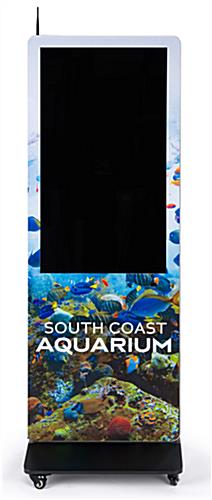 Custom printed front face sign for sbxs/dgfs series 43" kiosks with adhesive tape