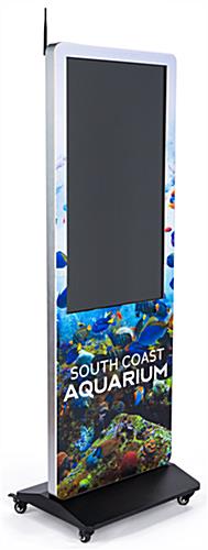 Custom printed front face sign for sbxs/dgfs series 43" kiosks with adhesive tape