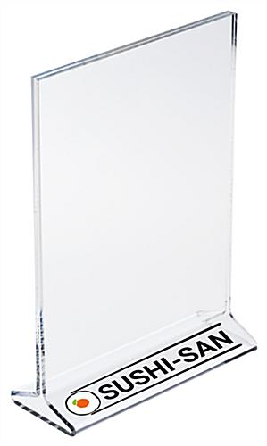 Custom UV Printed Countertop Menu Card Holder