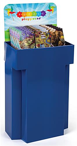 Customized Retail Display Cardboard Bins with Full-Color Image