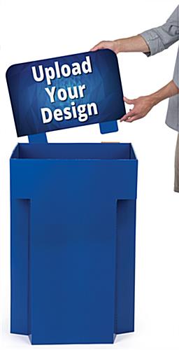 Customized Retail Display Cardboard Bins with Floor Standing Design