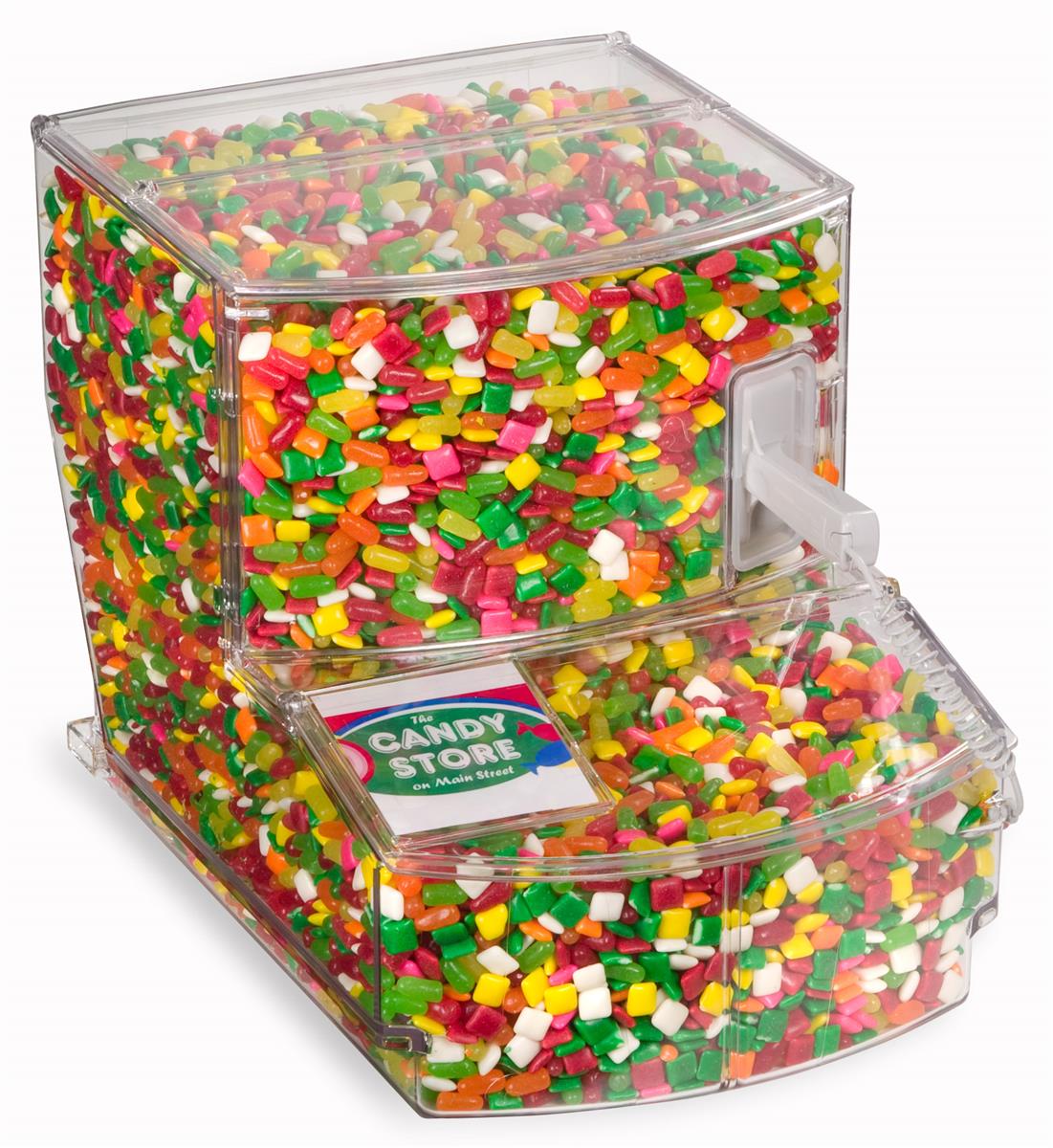 Clear Candy Scoop Bin (2) Hinged Doors & Scoop Included