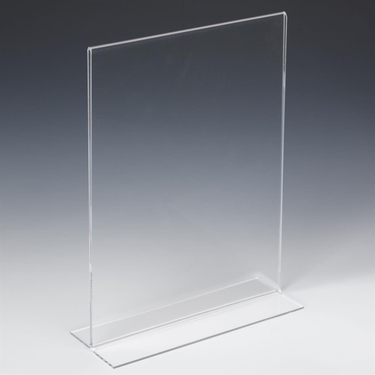 Stand Up Sign Holder Double Sided Landscape A4 Clear