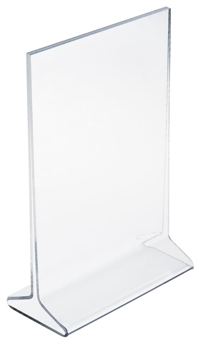 Lot of 24 Table Tent 4”W x 9”H Clear Acrylic Double-sided Table Sign Holder
