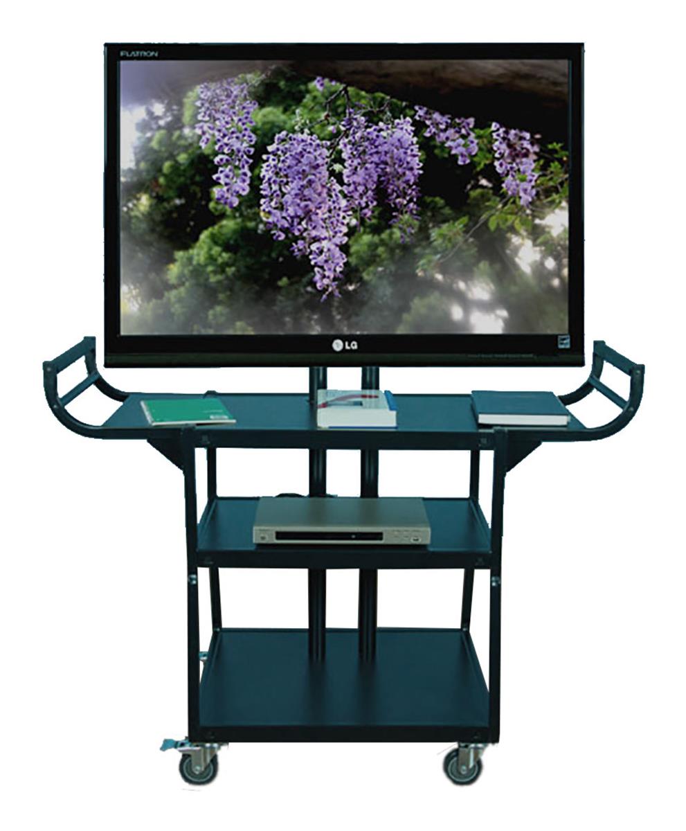 LED Cart | Mount for Up To 55” Screens with Curved Handles