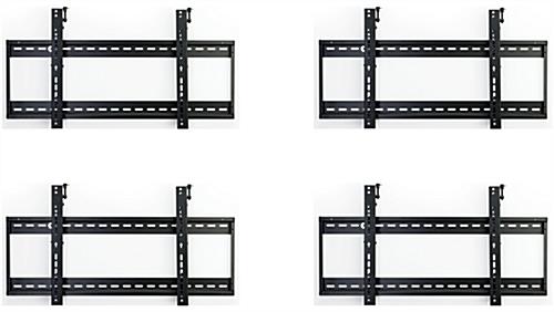 Tilting video wall mount 2x2 configuration 