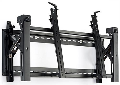 Video wall mounting bracket 2x2 configuration with 4 VWM64DLX hangers