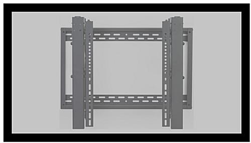 Video wall bracket for flat screens