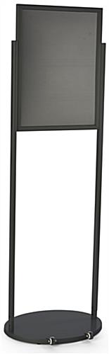 Freestanding Black 18 x 24 Mobile Poster Stand