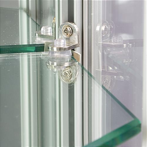 Wall LED Display Cabinet with Adjustable Shelf Clips