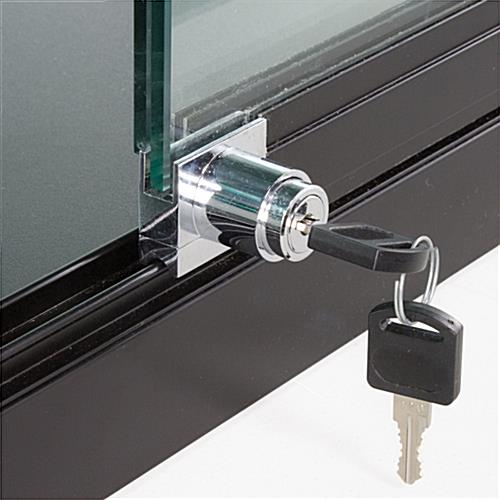 Wall Mounted LED Display Case with Lock & Keys