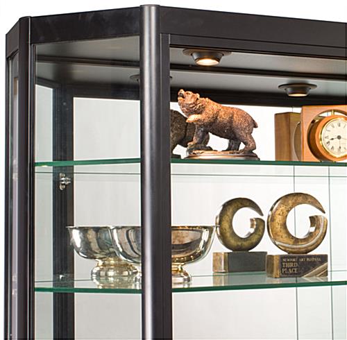 Illuminated Wall Display Cabinet with LED Lights
