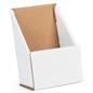 Easy-to-Fold White Cardboard Brochure Holder