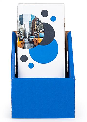 Tri Fold Cardboard Brochure Holder with High Backing