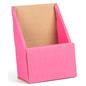 Pink cardboard brochure holders