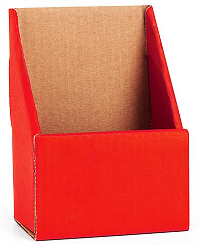 Red cardboard brochure holders