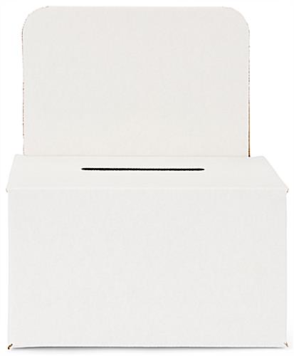 Custom cardboard enter to win box with compact design