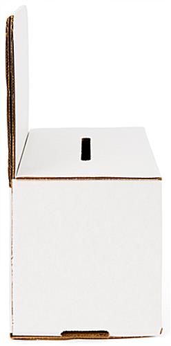 Custom cardboard enter to win box with simplistic design
