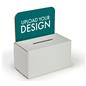 Custom cardboard enter to win box with printed header
