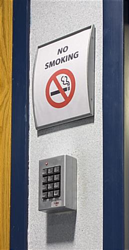 Door Sign For 6"w x 7-1/2"h Graphics (Silver Finish)