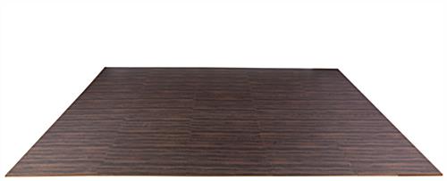 Dark Oak Interlocking Wood Floor Mats, Soft Foam Tiles