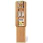 Wood magazine rack can rotate 